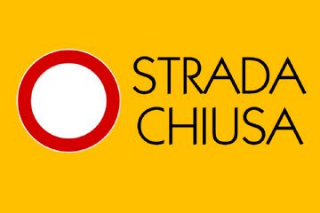 AVVISO chiusura strada. 